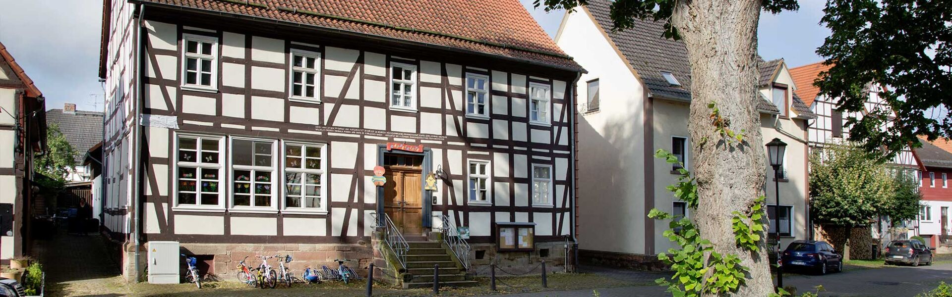 Außenansicht der Ev. Kindertagesstätte Volkmarsen - Ehringen