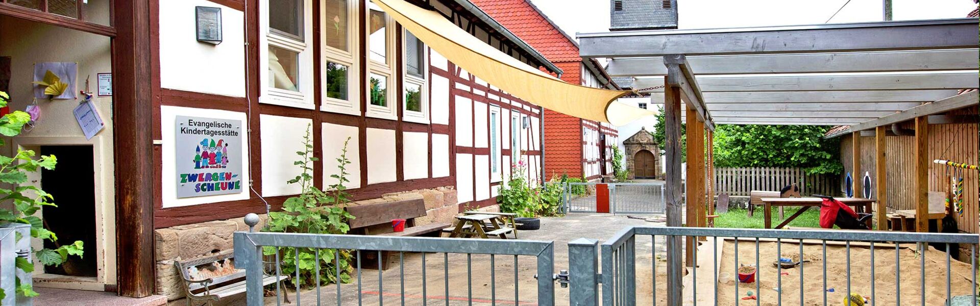 Aussenansicht der Ev. Kindertagesstätte Bad Arolsen - Schmillinghausen