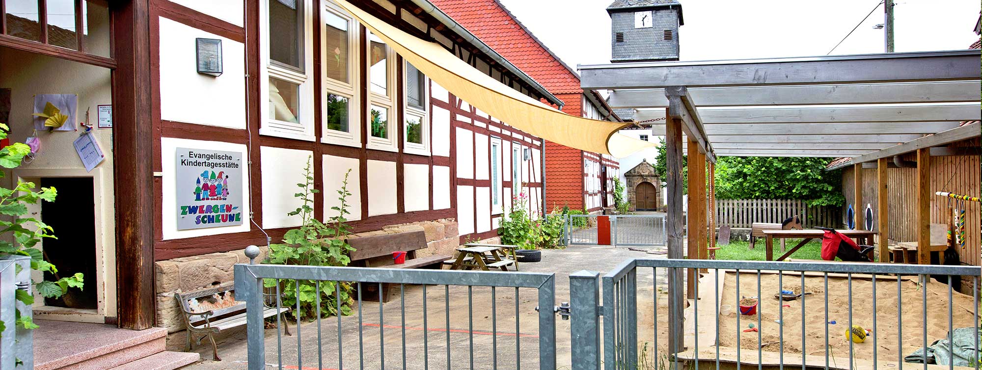 Aussenansicht der Ev. Kindertagesstätte Bad Arolsen - Schmillinghausen