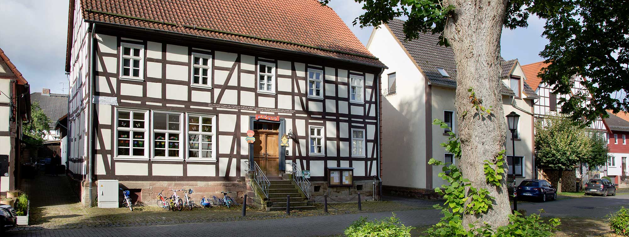 Außenansicht der Ev. Kindertagesstätte Volkmarsen - Ehringen