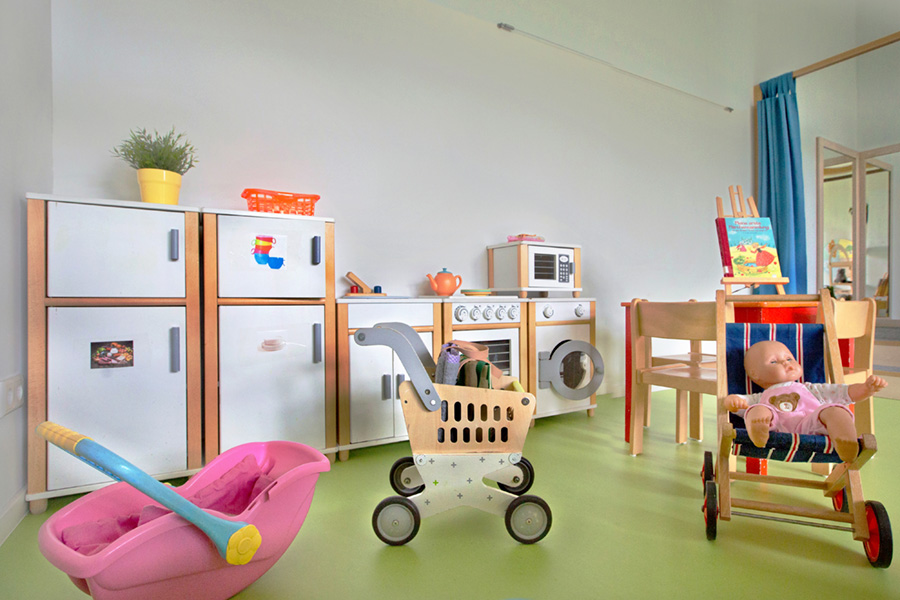 Küche im Rollenspielraum Küche im Rollenspielraum